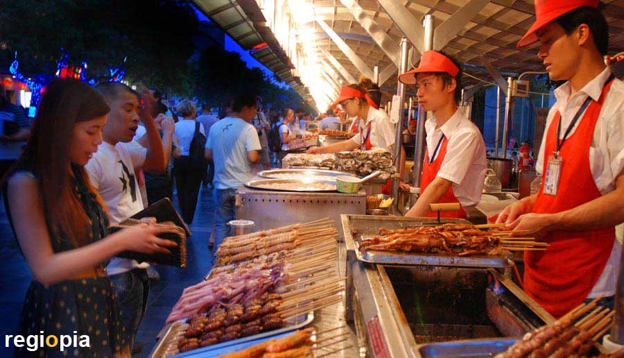 Nachtmarkt Wangfujing